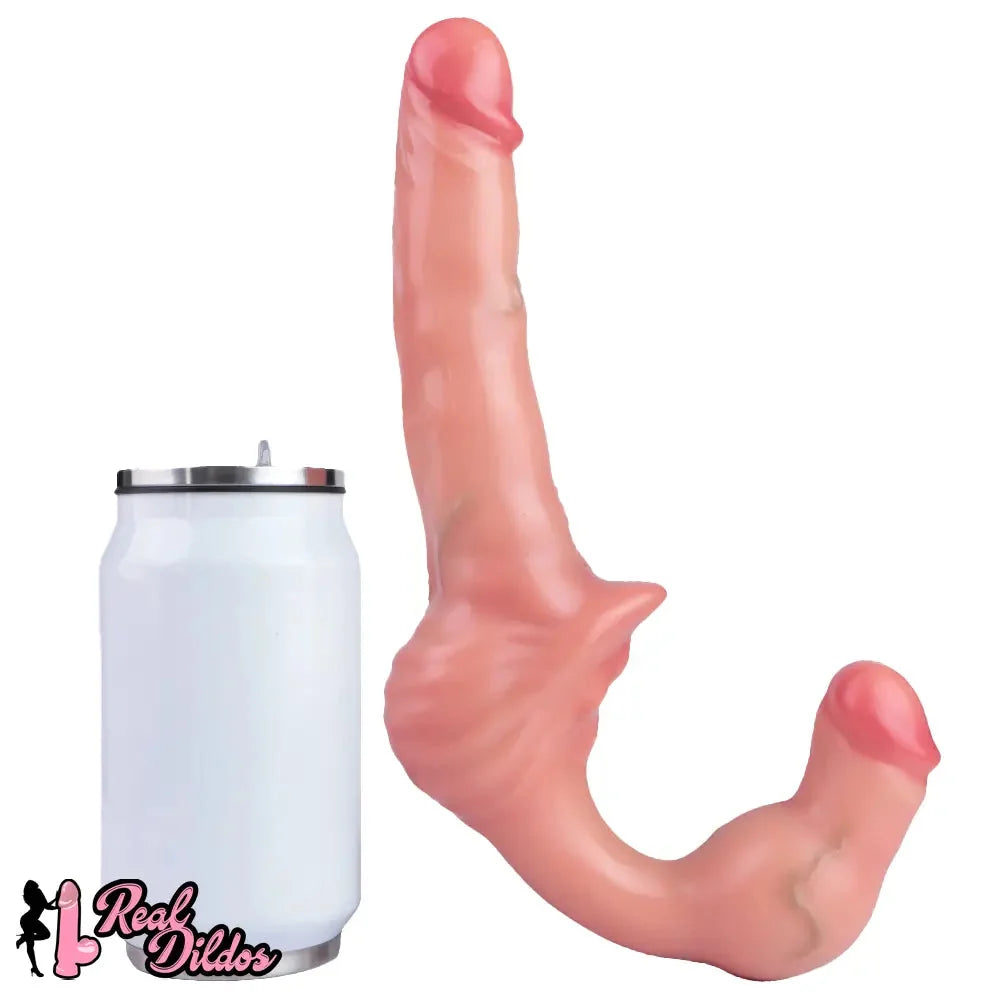 10.8in Strapless Silicone Large Soft Double Sided Strapon Dildo For Women