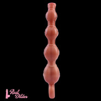 10.5in Big Vibrating Silicone Soft Pulling Beads G Spot Odd Dildo With 3 Motors