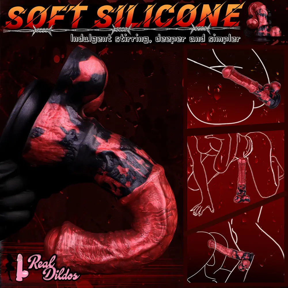 11.02in Liquid Silicone Horse Cock Big Dildo Large Dick Couple Foreplay