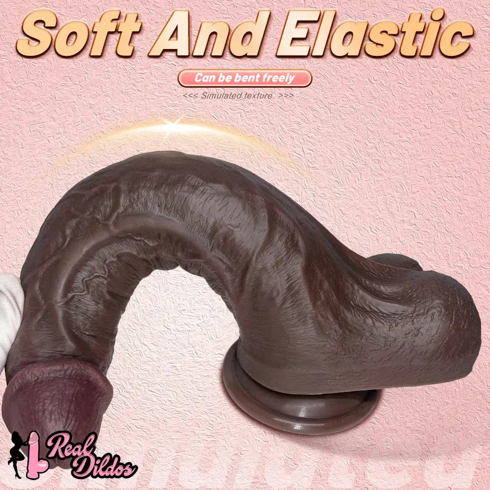 10.62in Dual Density Silicone Strap on Real Dildo For Same-Sex Relationship