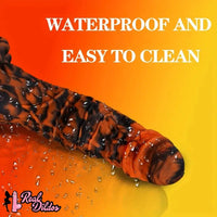 11.4in Silicone Monster Tiger Paw Shaped Massage Thick Anal Fantasy Dildo