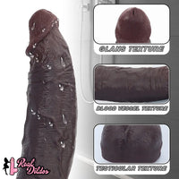 11.41in Real Feeling Dual Density Silicone Big Dildo Anal Stimulation Masturbator