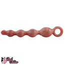 10.5in Big Vibrating Silicone Soft Pulling Beads G Spot Odd Dildo With 3 Motors
