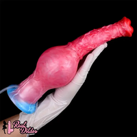 11.81in Realistic Horse Cock Inflatable Big Manual Pump Reusable Dildo