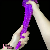 10.03in Octopus Silicone Anal Plug Portable Realistic Tentacle Texture Dildo