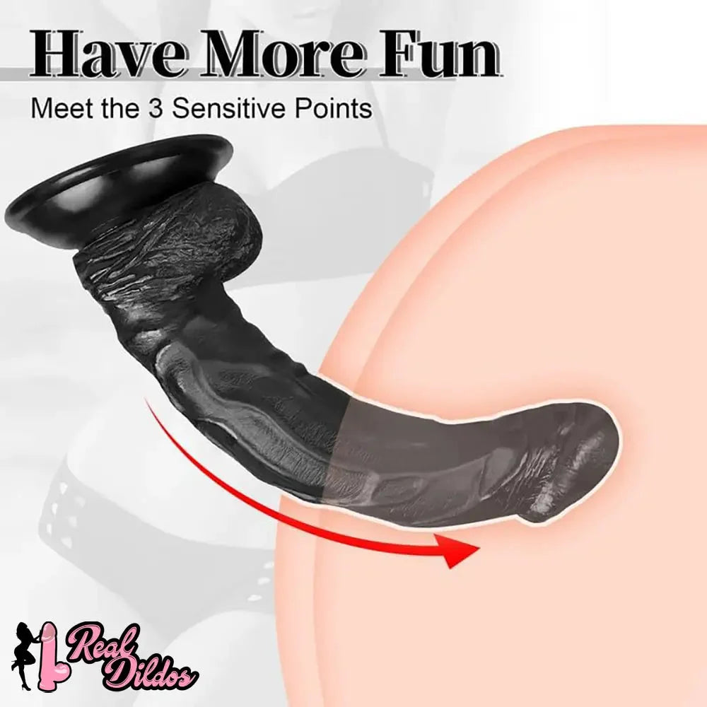 10in Huge Penis Soft Real Skin Big Suction Cup Dildo Women Anal Sex Toy