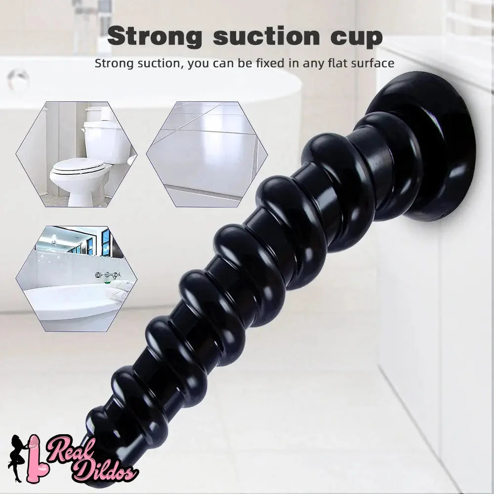 10.8in Graduated Beads PVC Women Men Large Anal Dildo Butt Plug