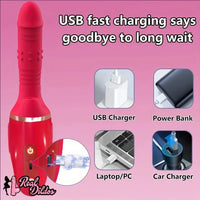10.2in Sex Machine Thrusting Dildo Vibrator 10 Modes Sex Toy for G Spot