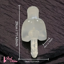 11.42in TPE Transparent Large Size Homosexual Pocket Pussy Dildo