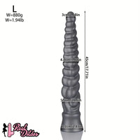 13.77in 15.74in 17.71in 19.68in Long Screw Anal Whip Huge BDSM Soft Dildo