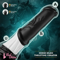 11.8in Silicone Vibrating Thrusting Horse Cock Soft Big Dildo For Women
