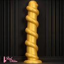 13.18in Gold Silicone Extra-long Thread Huge Dildo For Female Pleasure