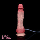 10.12in Couple Sex Game Toy Dual Density Silicone Ejaculating Dildo