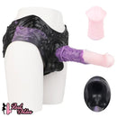 10.35in Silicone Strap-on Wearable Dildo Panty Horse Animal Hollow Design