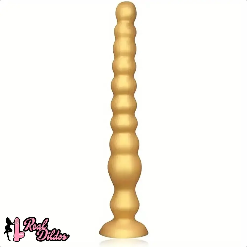 13.97in Long Anal Beads Soft Silicone Butt Plug Thread Prostate Massage
