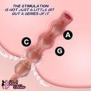 10.5in Big Vibrating Silicone Soft Pulling Beads G Spot Odd Dildo With 3 Motors