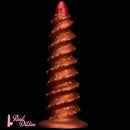 10.43in 12in 14.17in Extra-Large Long Threaded Silicone Sharp Head Dildo