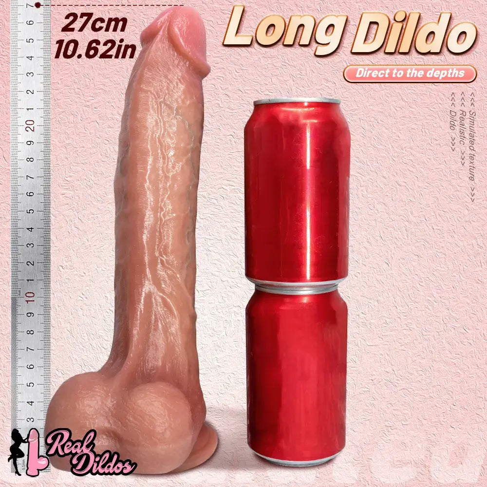 10.62in Dual Density Silicone Strap on Real Dildo For Same-Sex Relationship