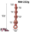 10.5in Big Vibrating Silicone Soft Pulling Beads G Spot Odd Dildo With 3 Motors