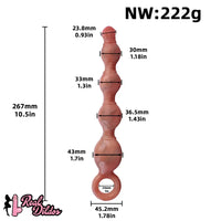 10.5in Big Vibrating Silicone Soft Pulling Beads G Spot Odd Dildo With 3 Motors