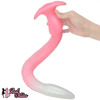 12.2in 15.94in 20.87in Snake Long Huge Animal Luminous Dildo For Anus