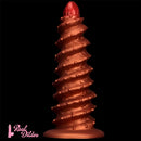 10.43in 12in 14.17in Extra-Large Long Threaded Silicone Sharp Head Dildo