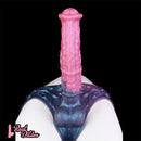 11.02in Horse Cock Hollow Soft Dildo Leather Panty Lifelike Penis Sheath