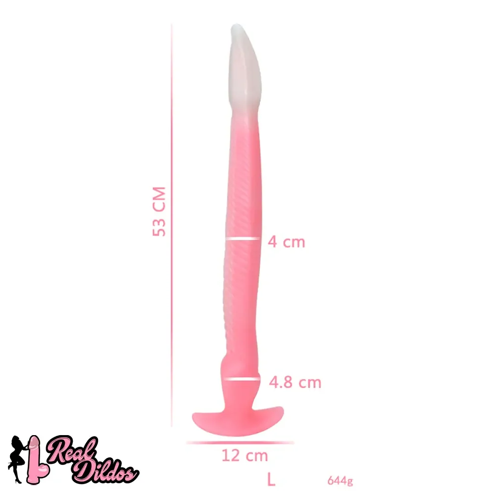 12.2in 15.94in 20.87in Snake Long Huge Animal Luminous Dildo For Anus