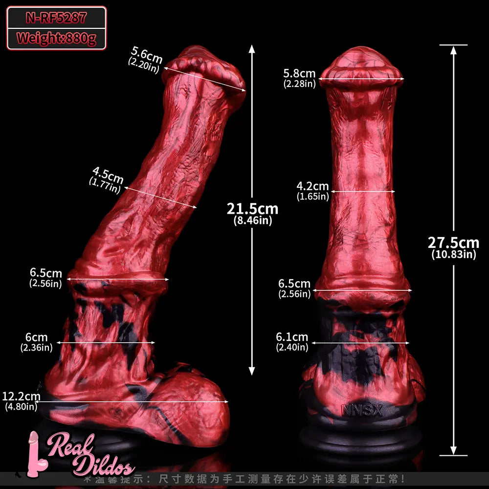10.83in Horse Cock Dildo Soft Silicone Male Masturbator Adult Toy