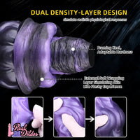 10.15in Dual Density Silicone Knot Monster Dildo G-Spot Anal Love Gift