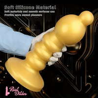 12.6in Huge Anal Beads Liquid Silicone Butt Plug Prostate Anal Dildo