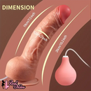 10.2in Water Spray Personal Massager Soft Silicone Squirting Big Dildo