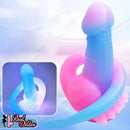 12.8in 15.35in Dinosaur Silicone Soft Big Glowing Dildo For Women Anal Sex