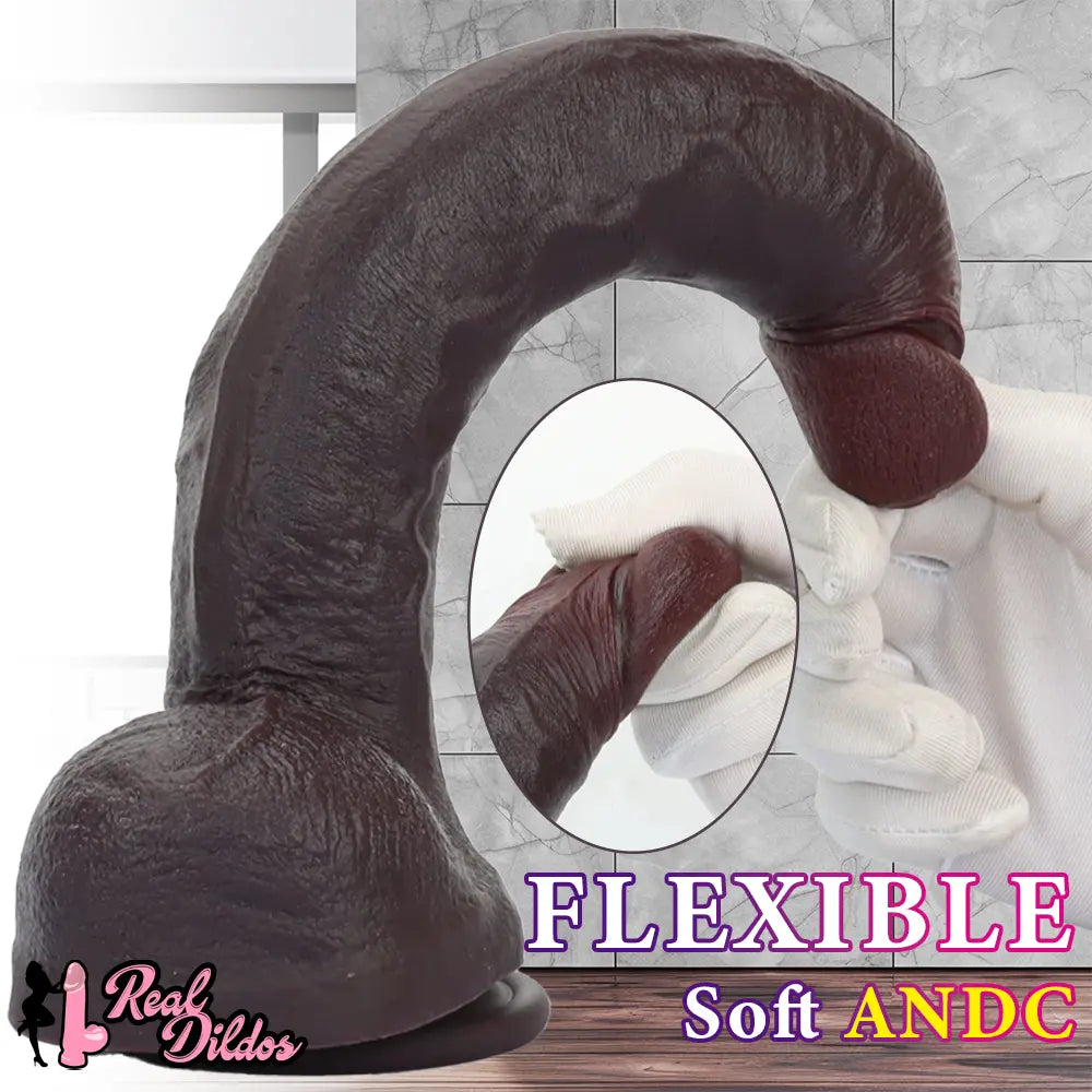 11.02in Soft Silicone Big Dildo Lifelike Cock Adult Sex Toy Female Sex Toy