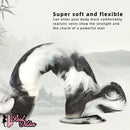 13.38in Black White Mixed Color PVC Extra Huge Long Thick Women Dildo