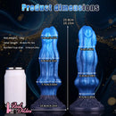10.15in Double Layer Three Heads Silicone Knot Dildo For Women Men