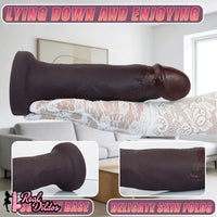 10.23in Big Realistic Skin Silicone Soft Dildo Meaty Feeling G-Spot Stimulator
