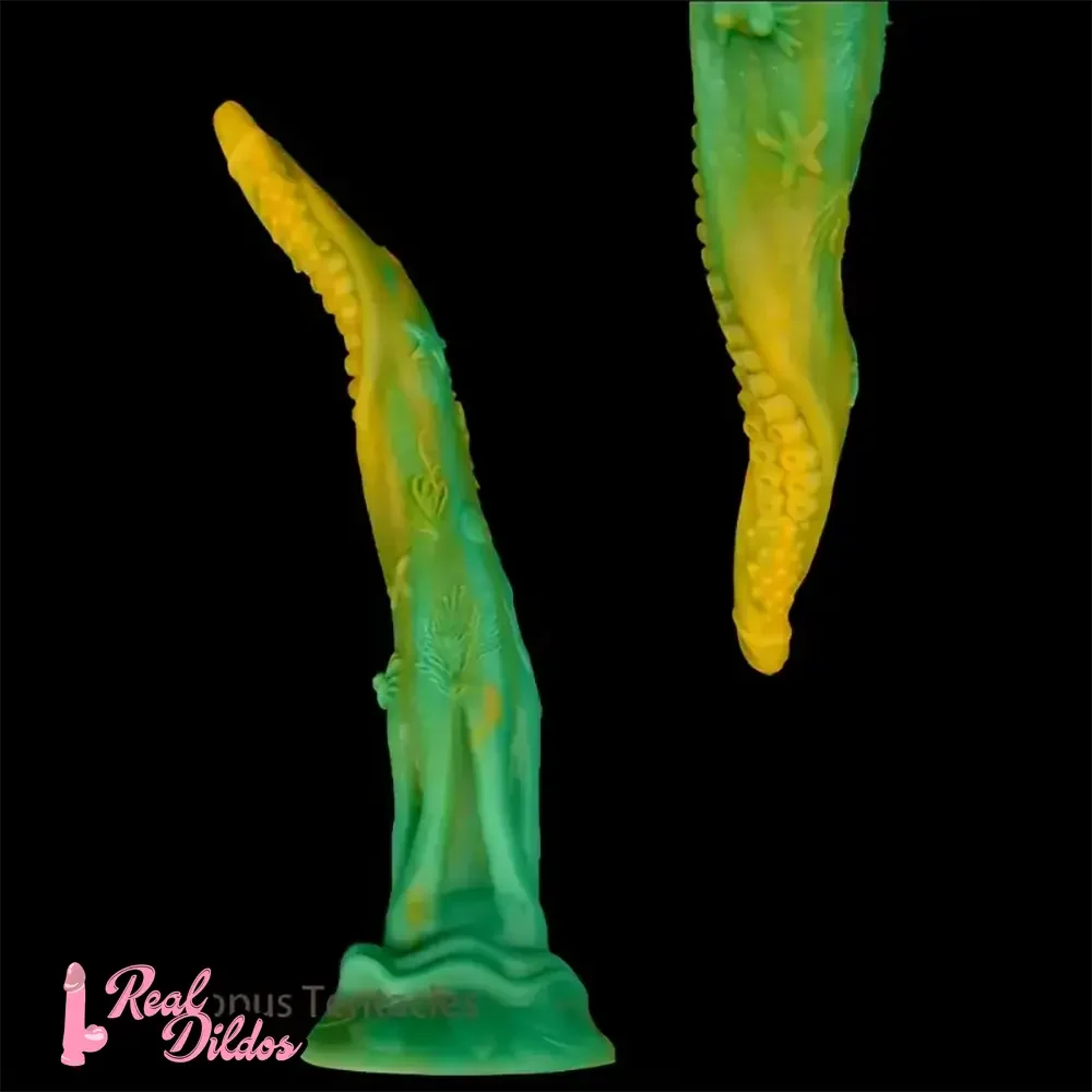 13.9in Simulated Realistic Long Octopus Alien Soft Suction Cup Dildo