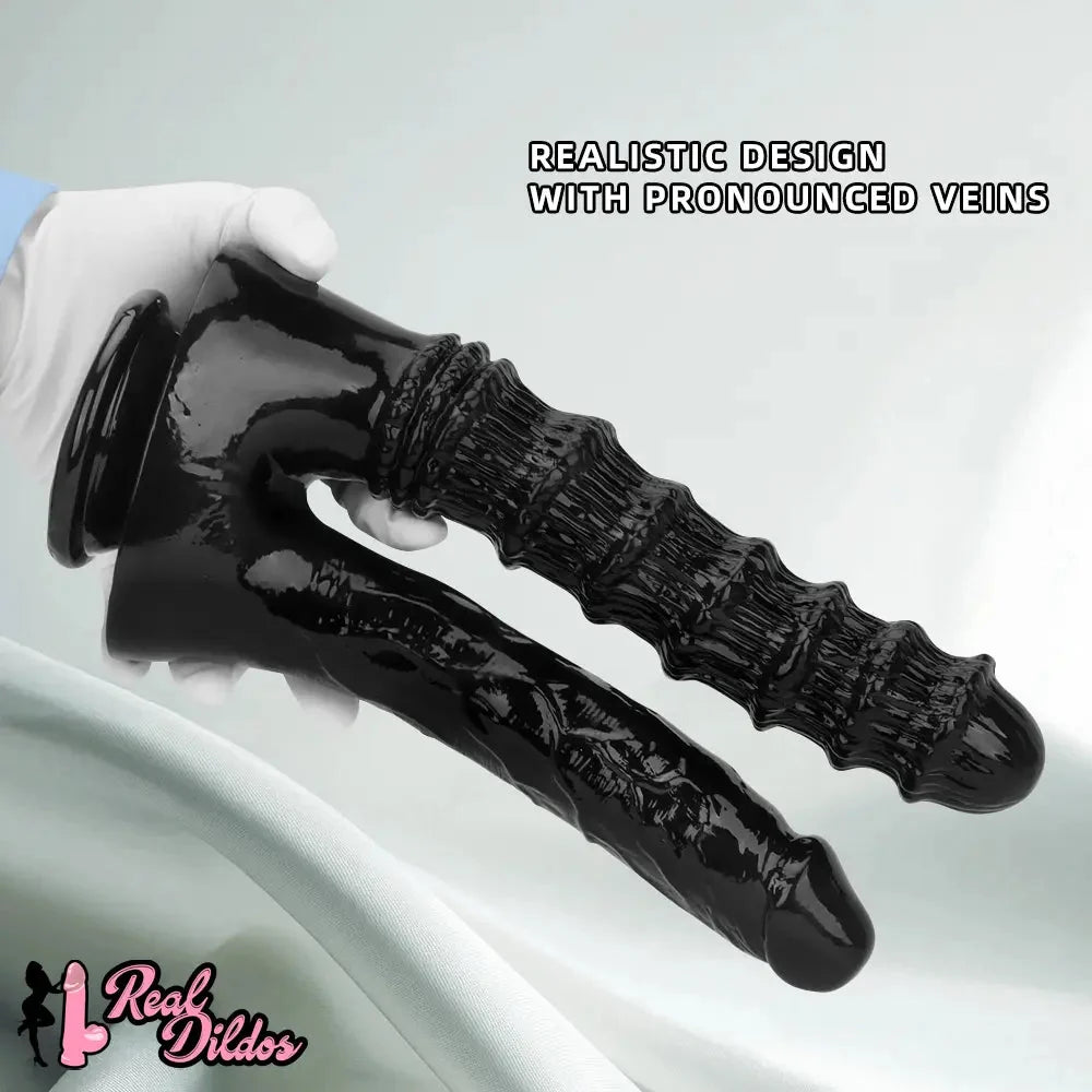 10.82in Oversized Double-headed Dildo For Lesbian Couple Gay Sex Toy