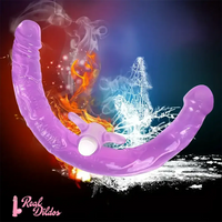 13.78in Double Ended Dildo Flexible Vibrating Double Penetration Dildo