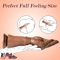 11.22in Realistic Hand Arm Fist With Graduated Fingers Dildo Sex Toy