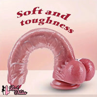 10.4in Realistic Big Uncut Movable Foreskin Silicone Large Dildo With Balls