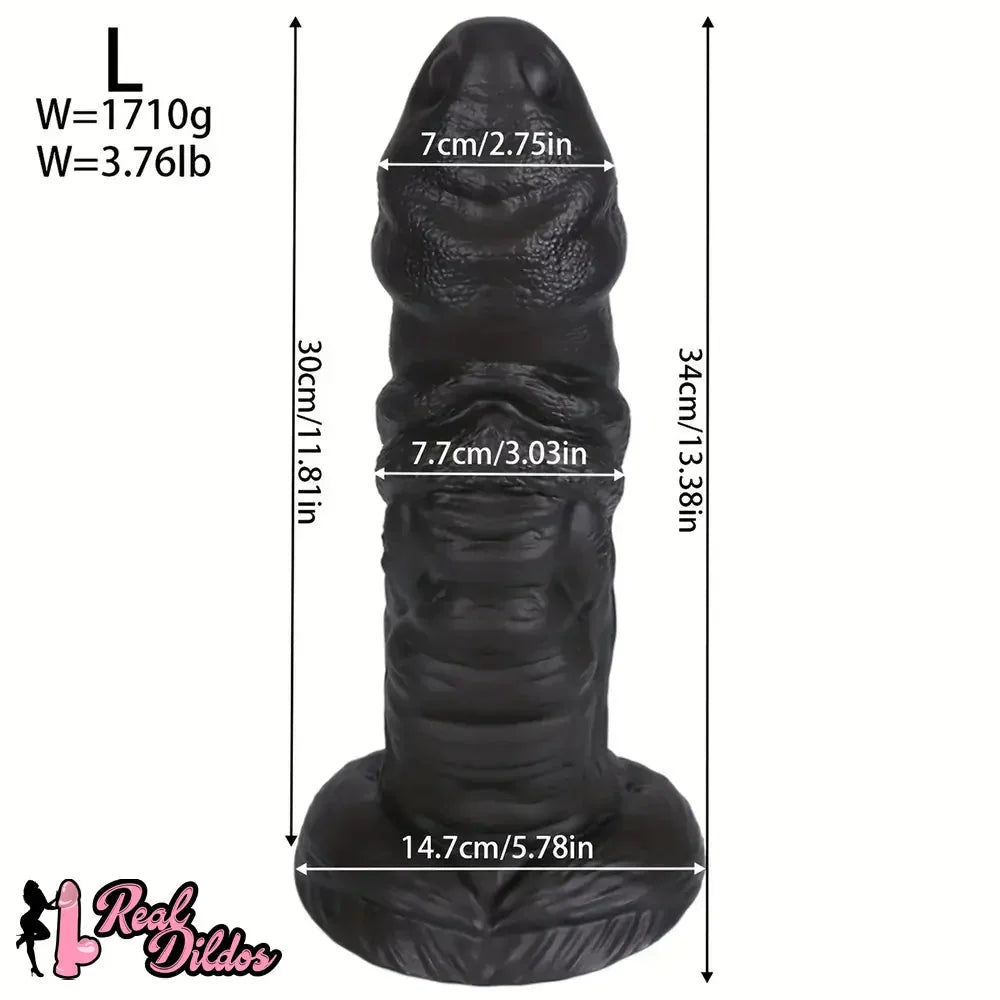 10.03in 11.41in 13.38in Monster Creature Fantasy Huge Realistic PVC Dildo