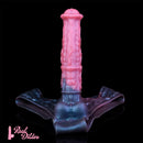 11.02in Horse Cock Hollow Soft Dildo Leather Panty Lifelike Penis Sheath