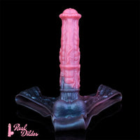 11.02in Horse Cock Hollow Soft Dildo Leather Panty Lifelike Penis Sheath