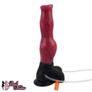10.98in Dog Knot Ejaculating Inflatable Soft Silicone Dildo For Women