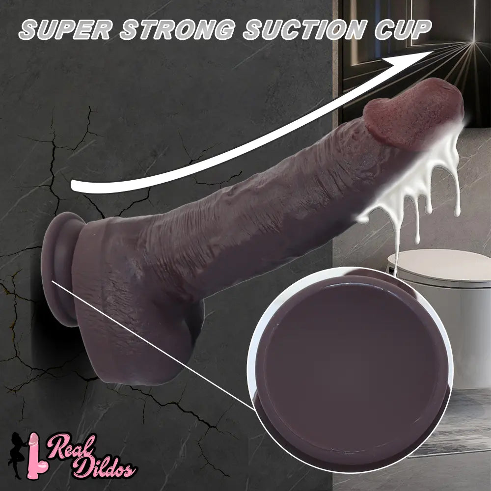 11.41in Real Feeling Dual Density Silicone Big Dildo Anal Stimulation Masturbator