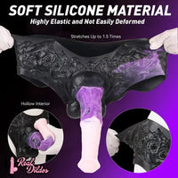 10.35in Silicone Strap-on Wearable Dildo Panty Horse Animal Hollow Design