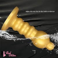 12.6in Huge Anal Beads Liquid Silicone Butt Plug Prostate Anal Dildo