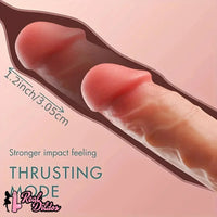 10.6in Realistic Thrusting Dildo Vibrator with Handle Sucker Sex Machine